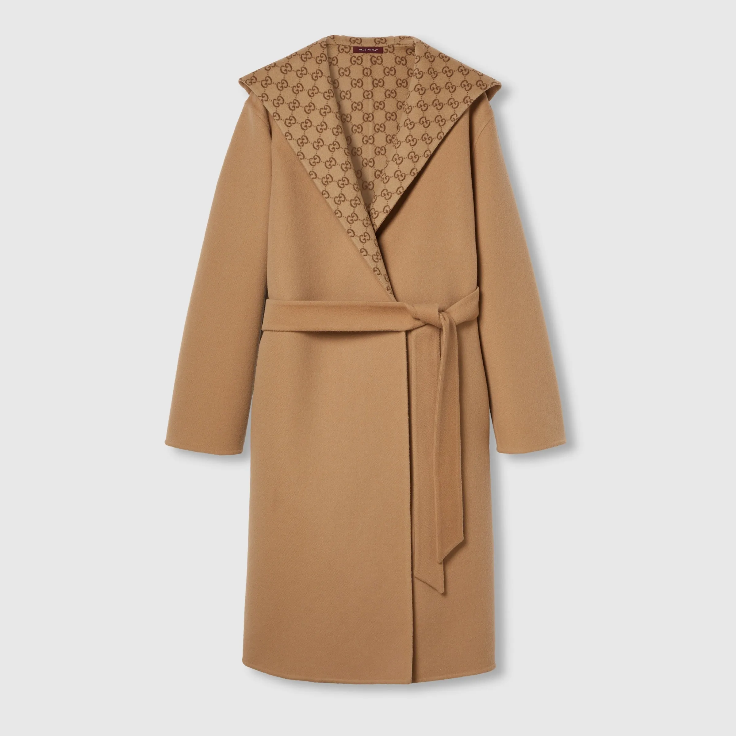 Reversible GG Silk Wool Blend Coat