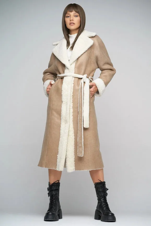 Reversible Sheepskin Coat For Women