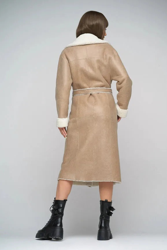 Reversible Sheepskin Coat For Women