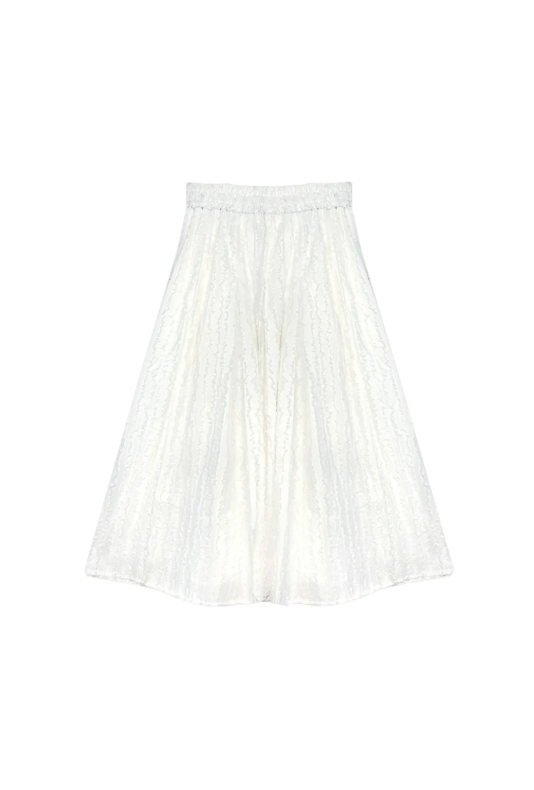 SAMPLE - Polly Party Skirt - White Fringe