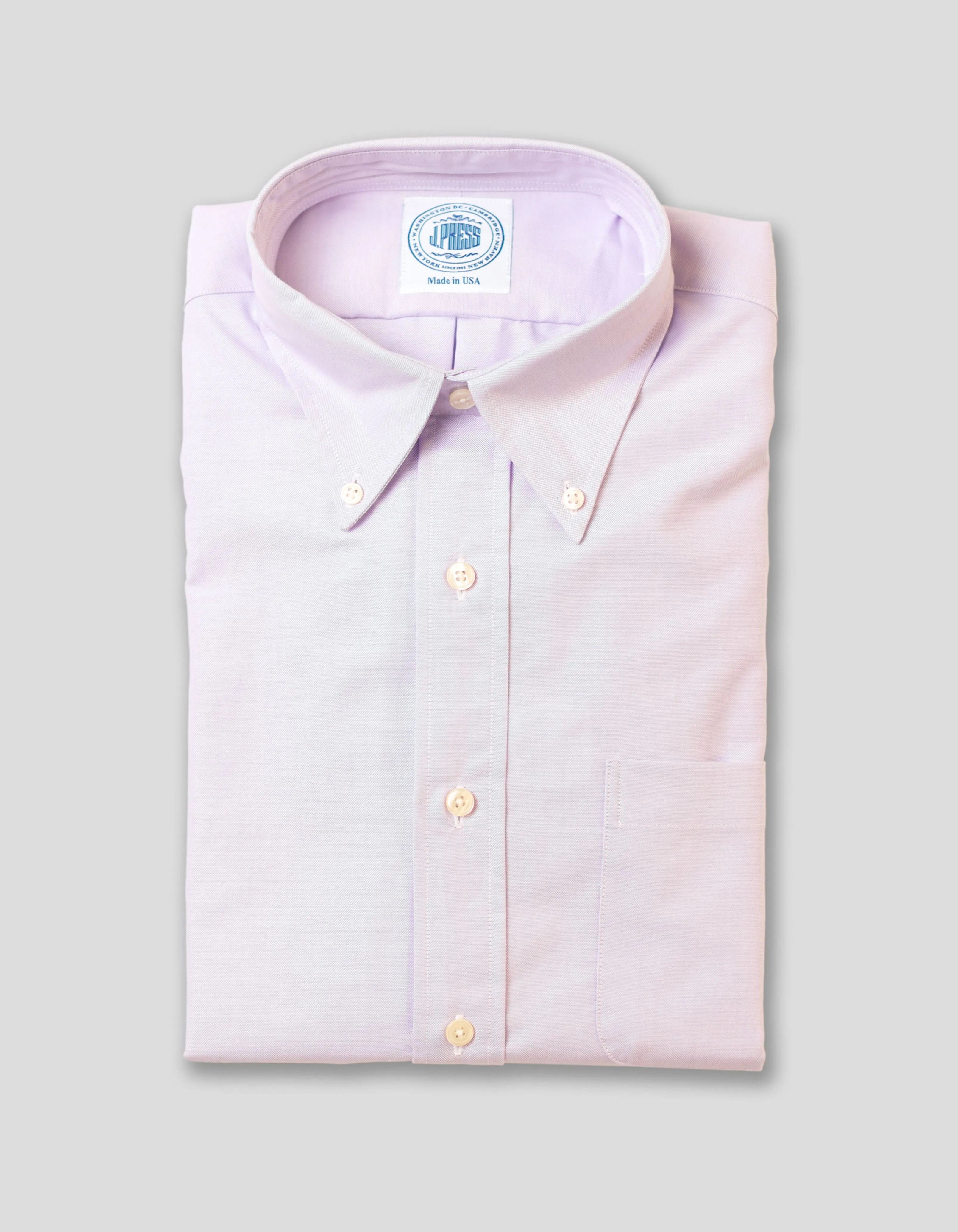 SOLID PURPLE OXFORD DRESS SHIRT