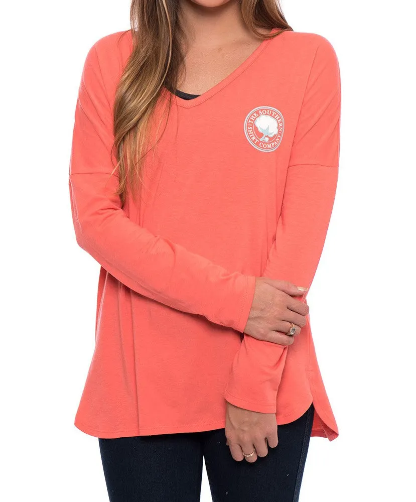 Southern Shirt Co - Triblend V-Neck Long Sleeve Tee