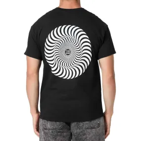 Spitfire Classic Swirl Overlay Tee - Black