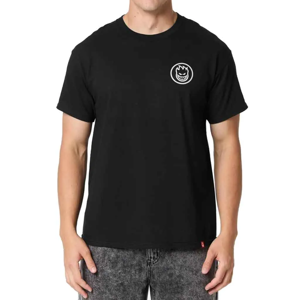 Spitfire Classic Swirl Overlay Tee - Black