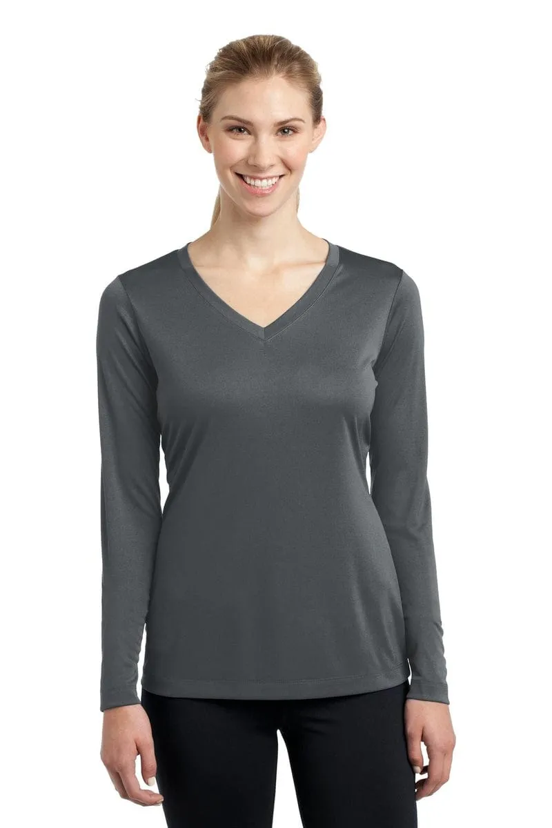 Sport-Tek LST353LS: Ladies Long Sleeve PosiCharge Competitor V-Neck Tee