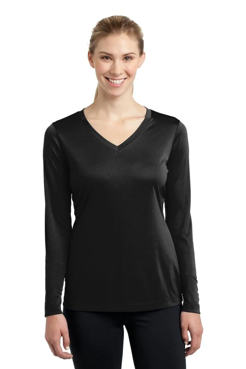 Sport-Tek LST353LS: Ladies Long Sleeve PosiCharge Competitor V-Neck Tee