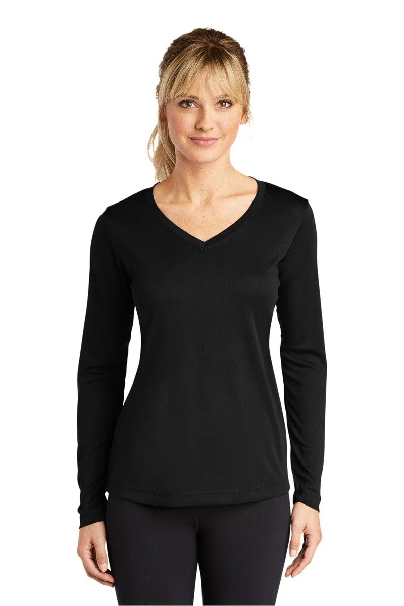 Sport-Tek LST353LS: Ladies Long Sleeve PosiCharge Competitor V-Neck Tee