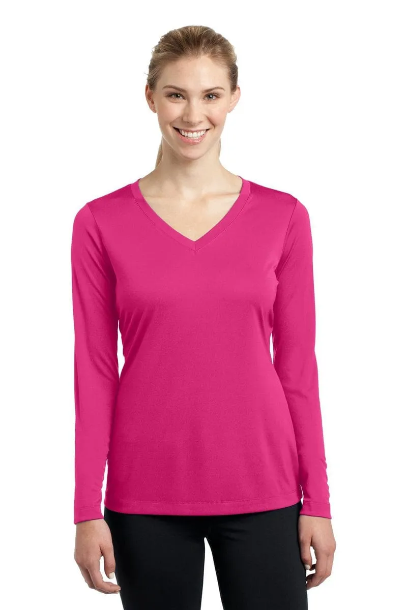 Sport-Tek LST353LS: Ladies Long Sleeve PosiCharge Competitor V-Neck Tee