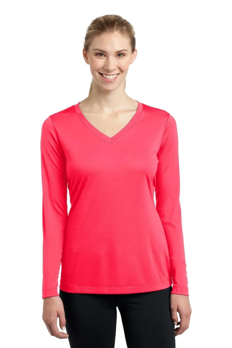 Sport-Tek LST353LS: Ladies Long Sleeve PosiCharge Competitor V-Neck Tee