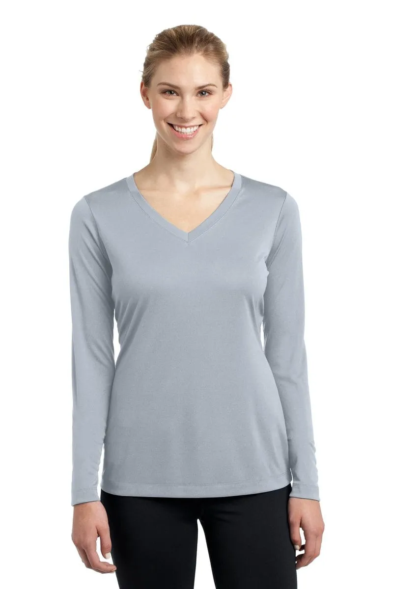 Sport-Tek LST353LS: Ladies Long Sleeve PosiCharge Competitor V-Neck Tee