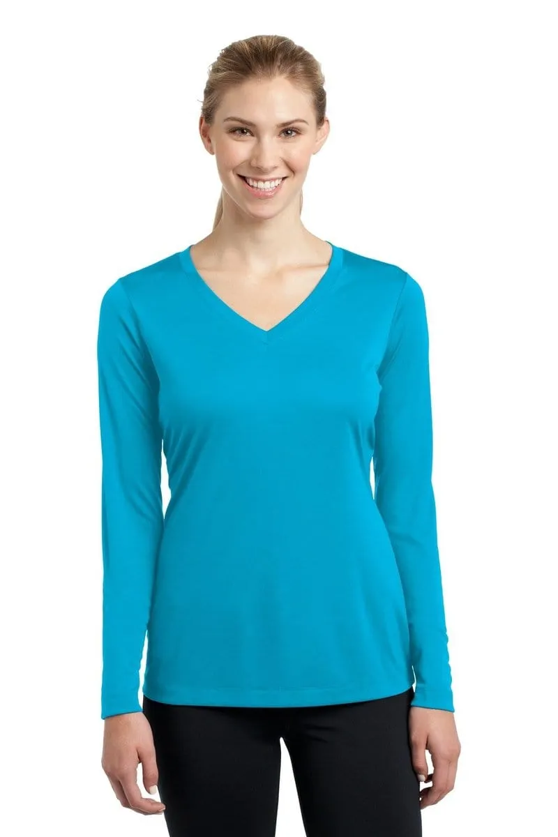 Sport-Tek LST353LS: Ladies Long Sleeve PosiCharge Competitor V-Neck Tee