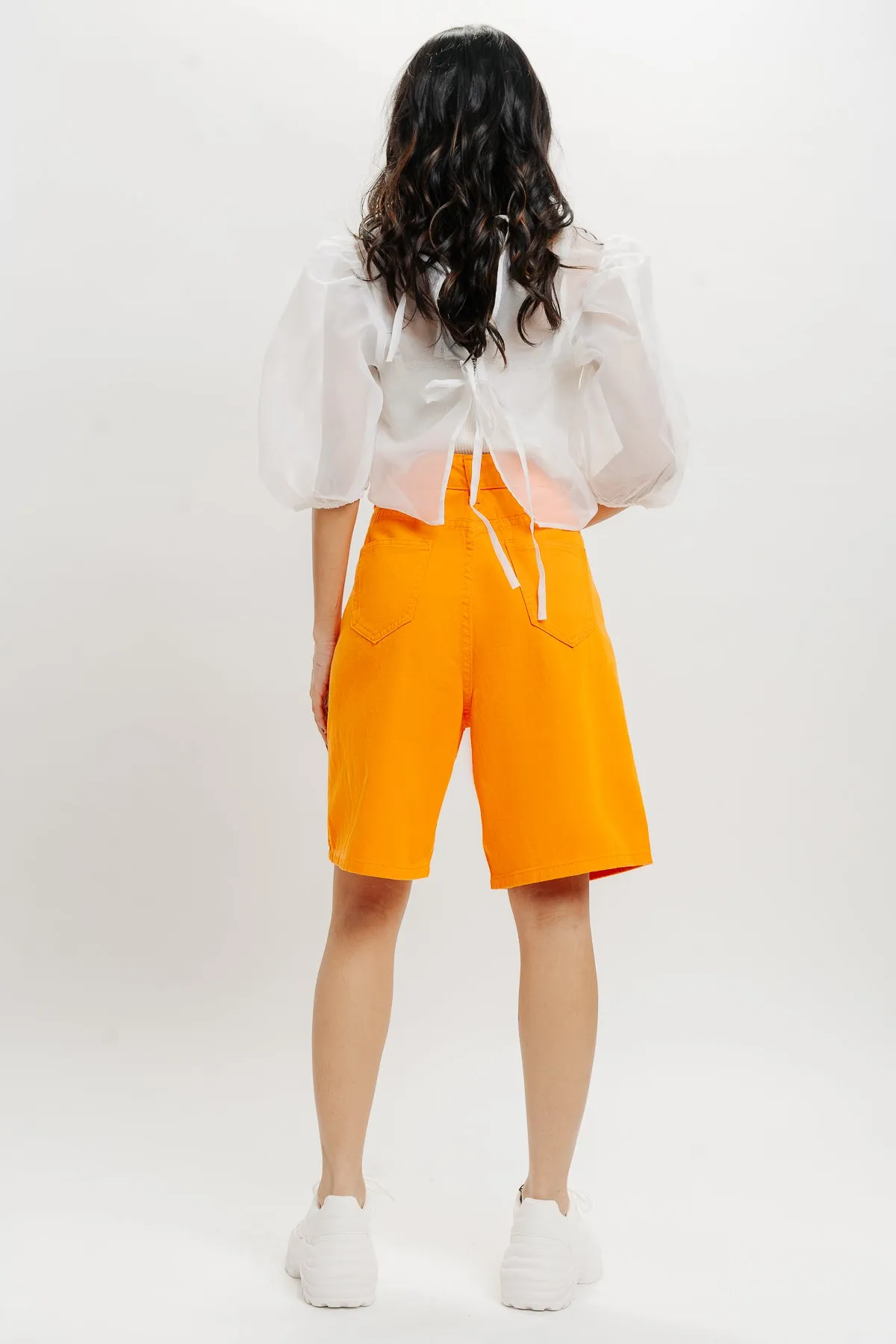 Tangerine Bermuda Shorts