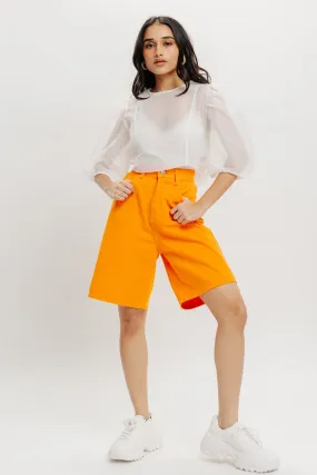 Tangerine Bermuda Shorts