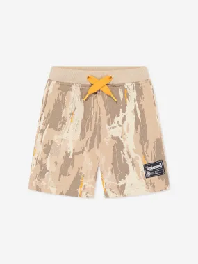 Timberland Baby Boys Patterned Bermuda Shorts in Beige