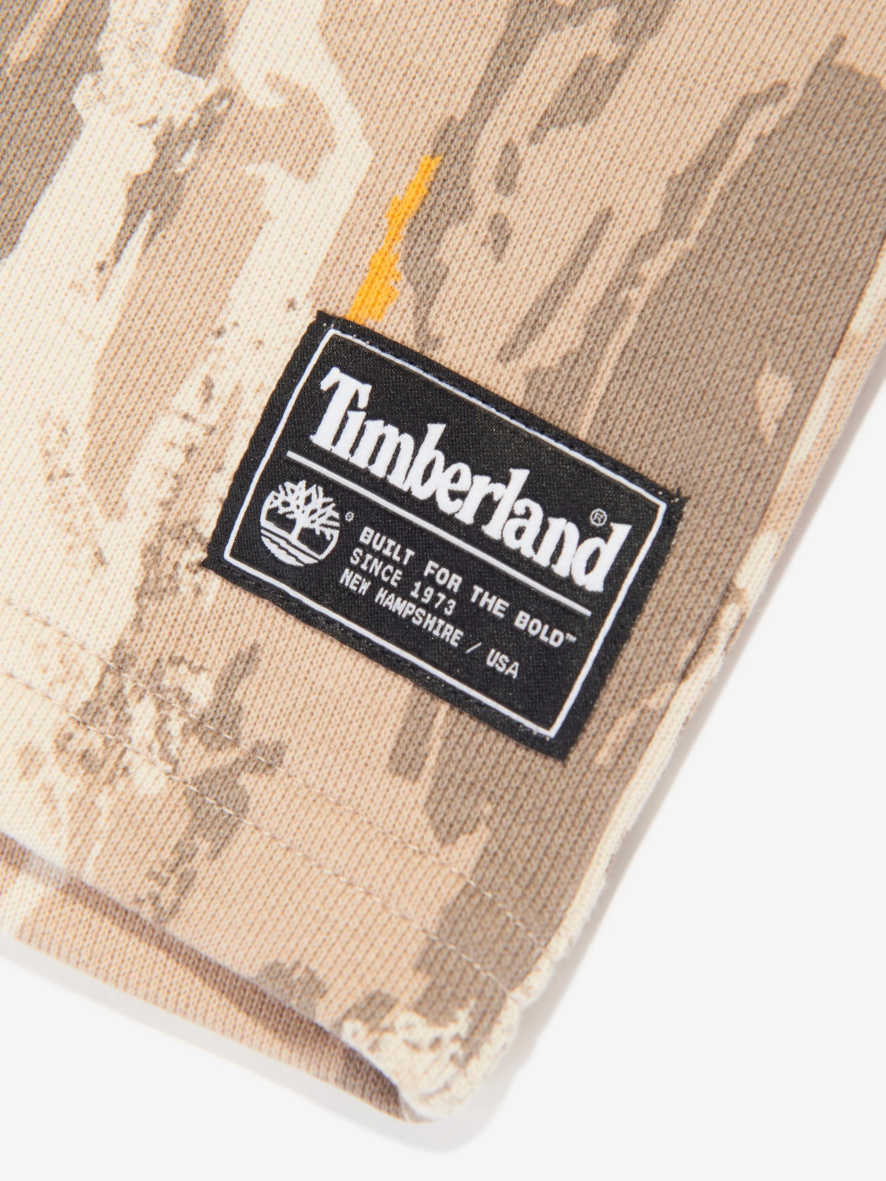 Timberland Baby Boys Patterned Bermuda Shorts in Beige