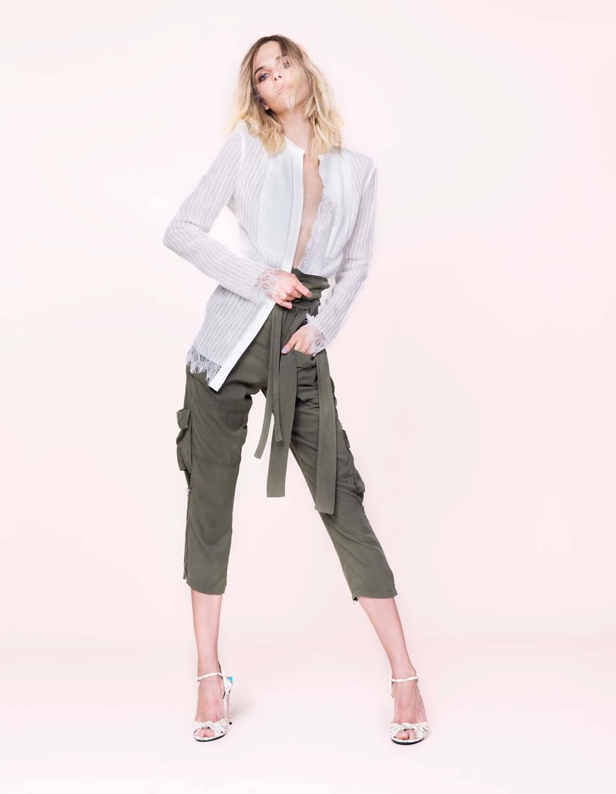 Turlington Silk Cargo Pant