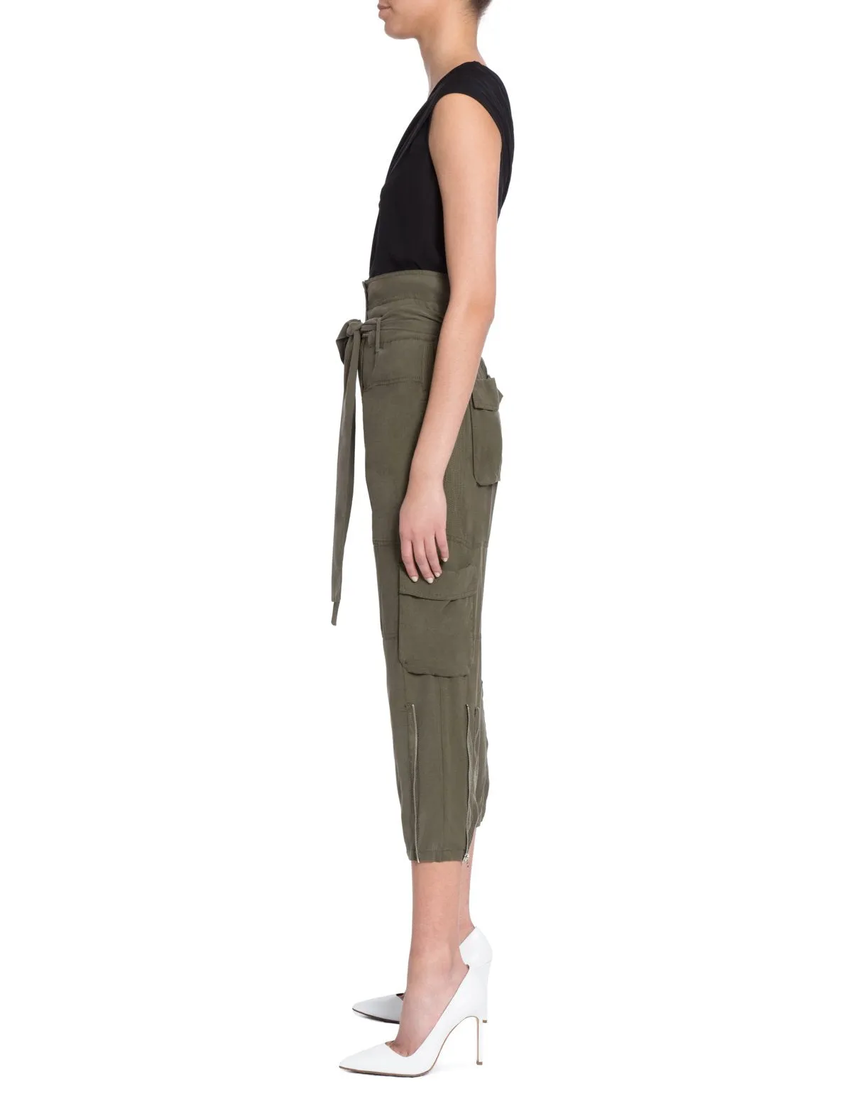 Turlington Silk Cargo Pant