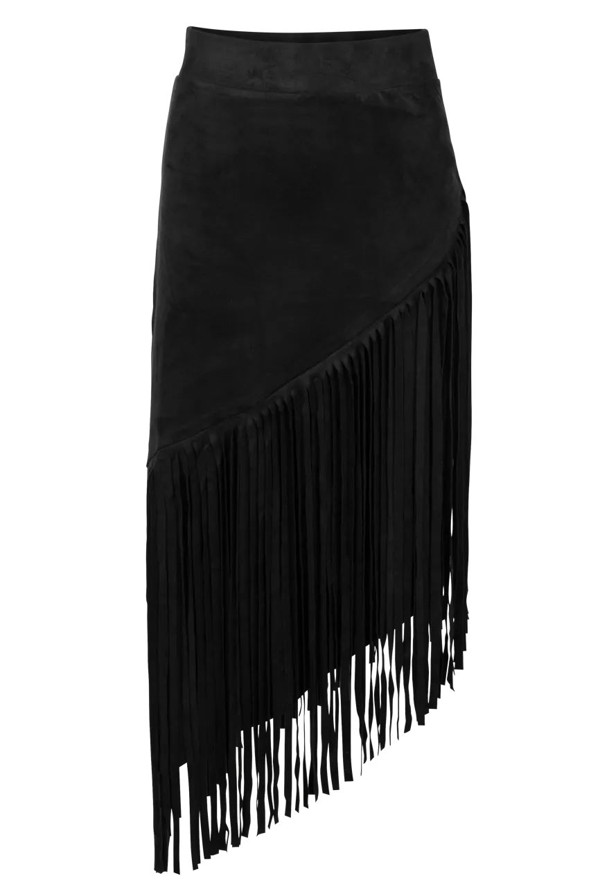 W.A.Y. Fringe Midi Skirt