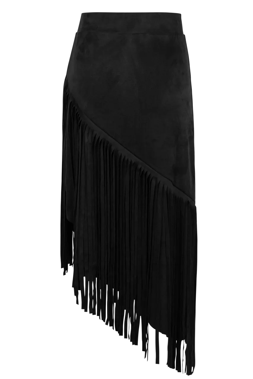 W.A.Y. Fringe Midi Skirt