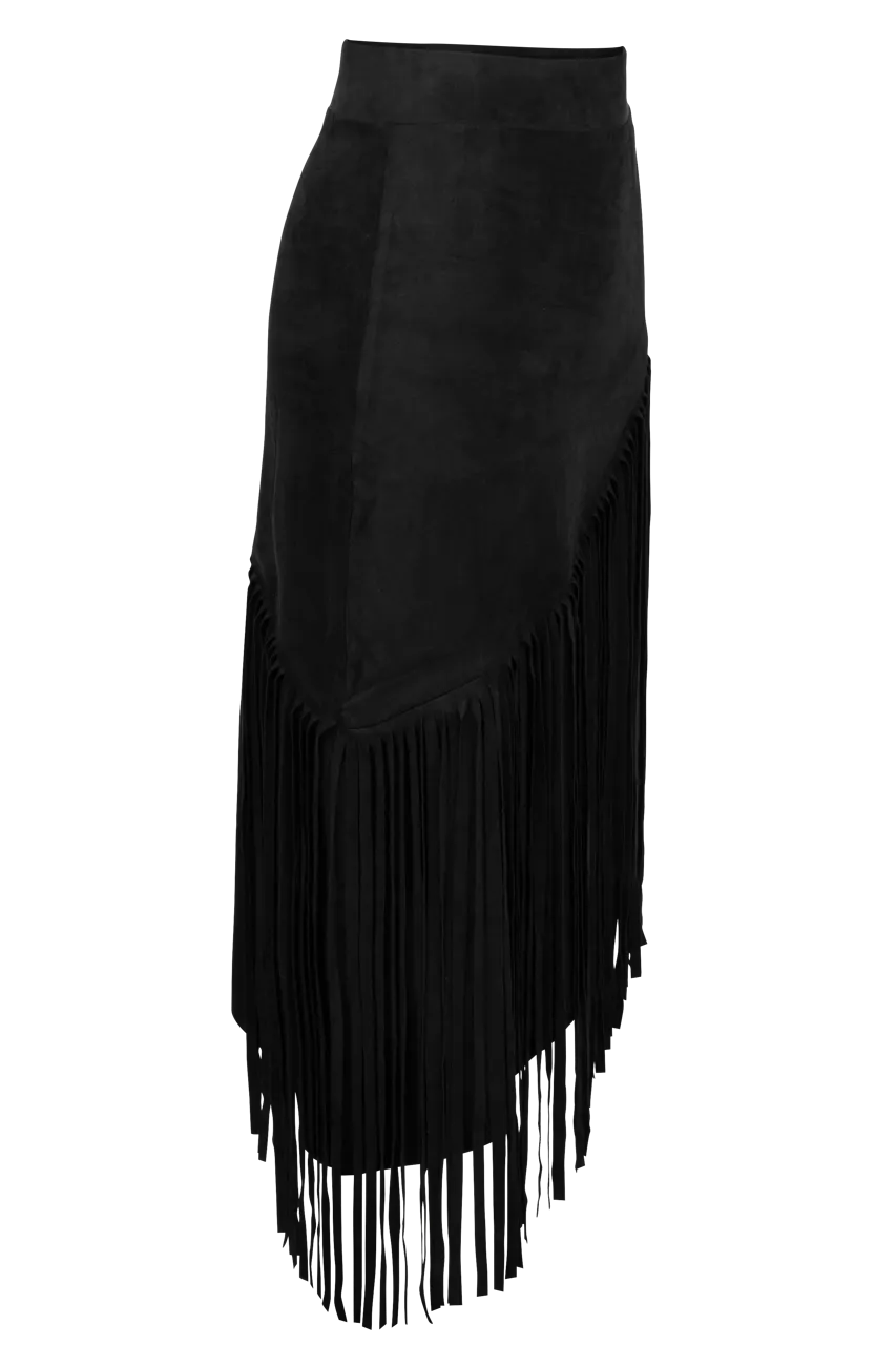 W.A.Y. Fringe Midi Skirt