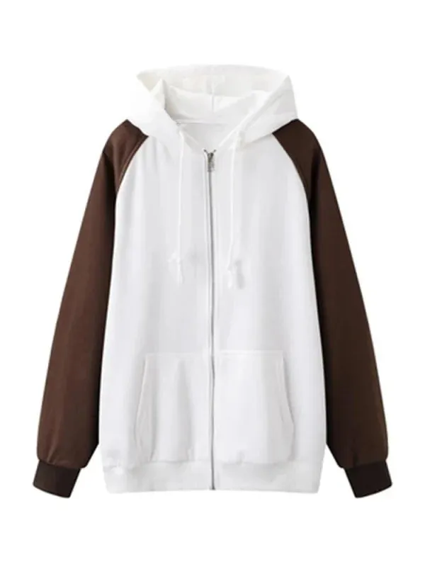 Wenkouban-Winter outfits Christmas Thick Oversized Hooded Zip-Up Jacket