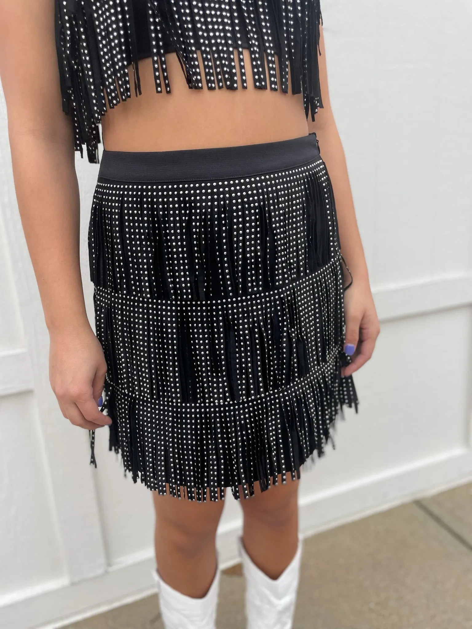 Wild Child Fringe Skirt