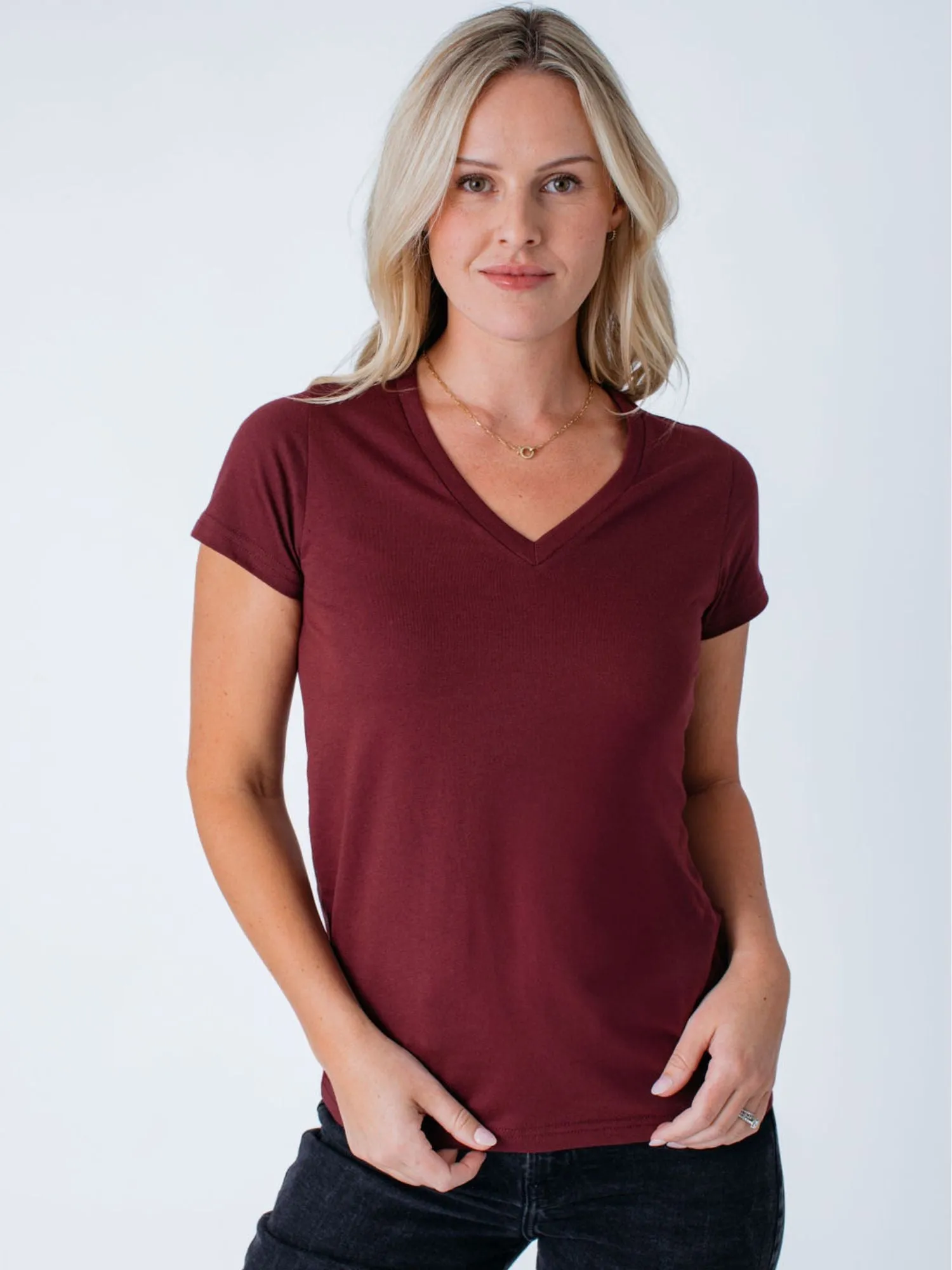 Women's Garnet V-Neck