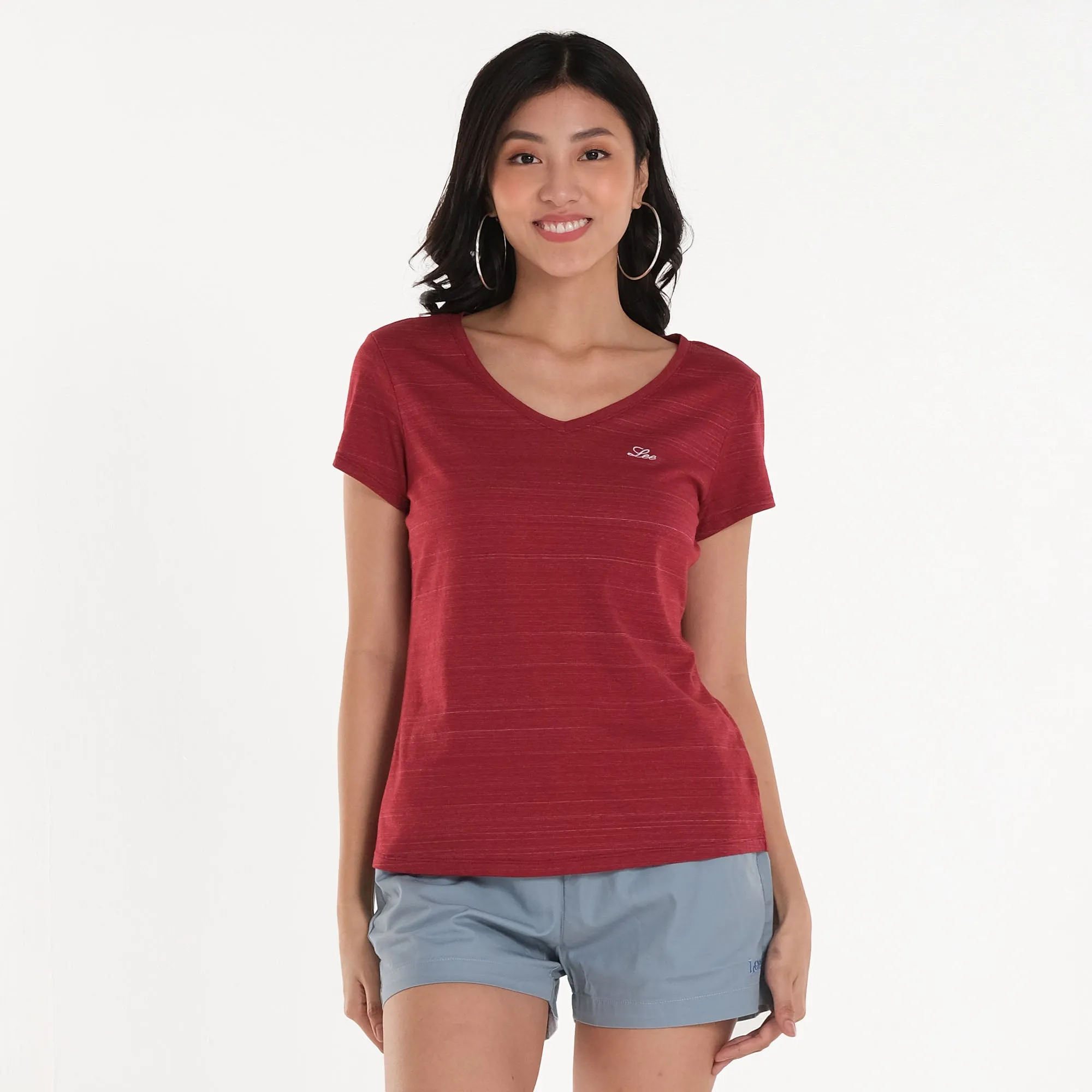 WOMENS V-NECK BASIC TEE